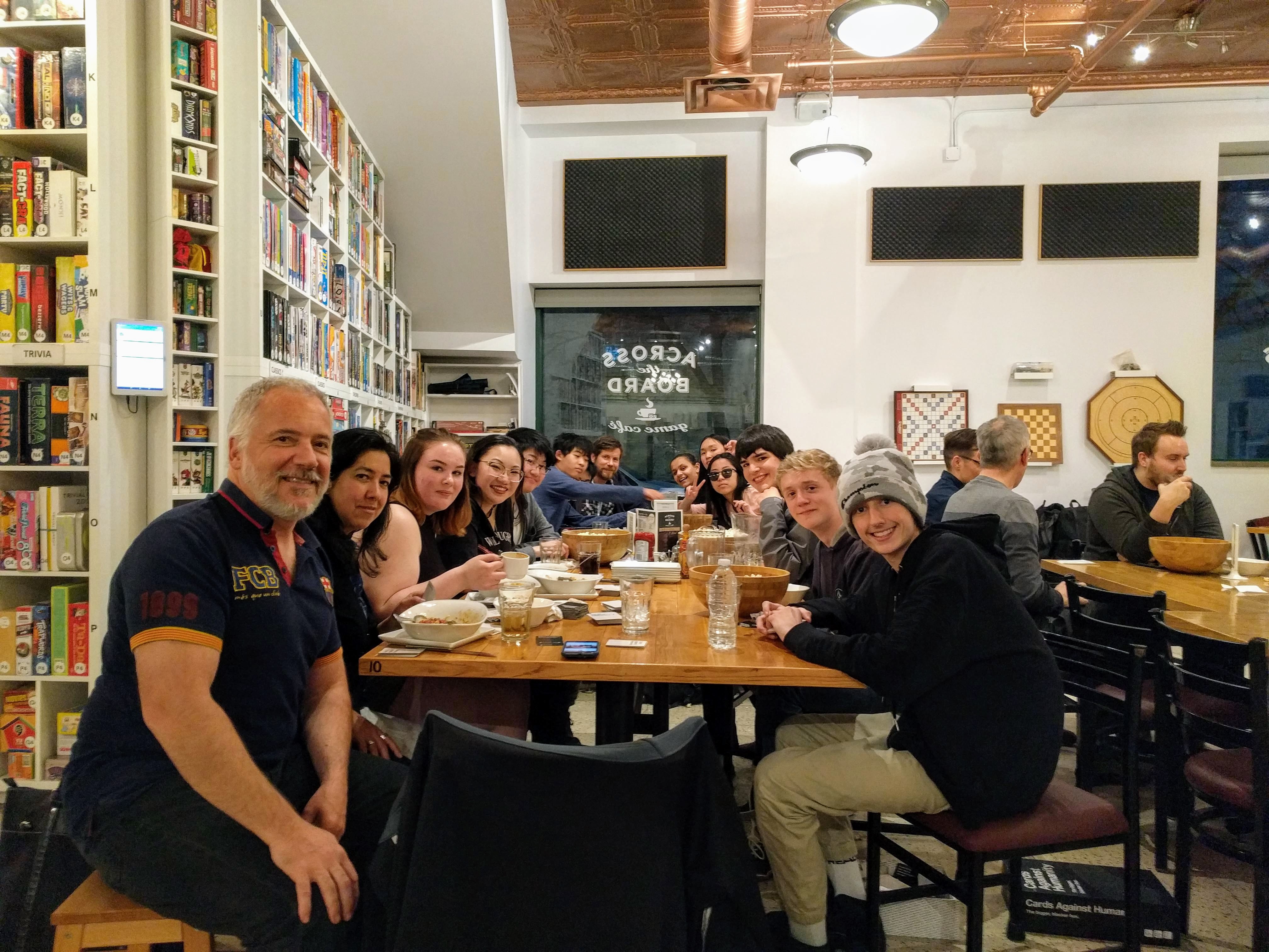 Gathering of 2 BC teams at a cafe